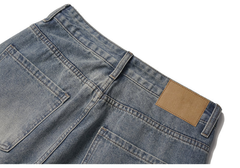 Distressed Oversized Straight Loose Wide Leg Denim Pants