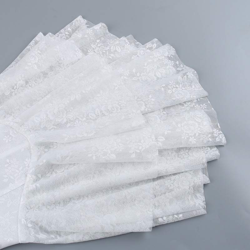 Strap Dress with Lace and Ruffle Design A-Line Dress
