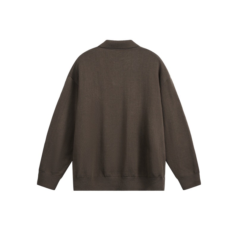 Oversized Japanese Workwear Twist Long Sleeve Sweater