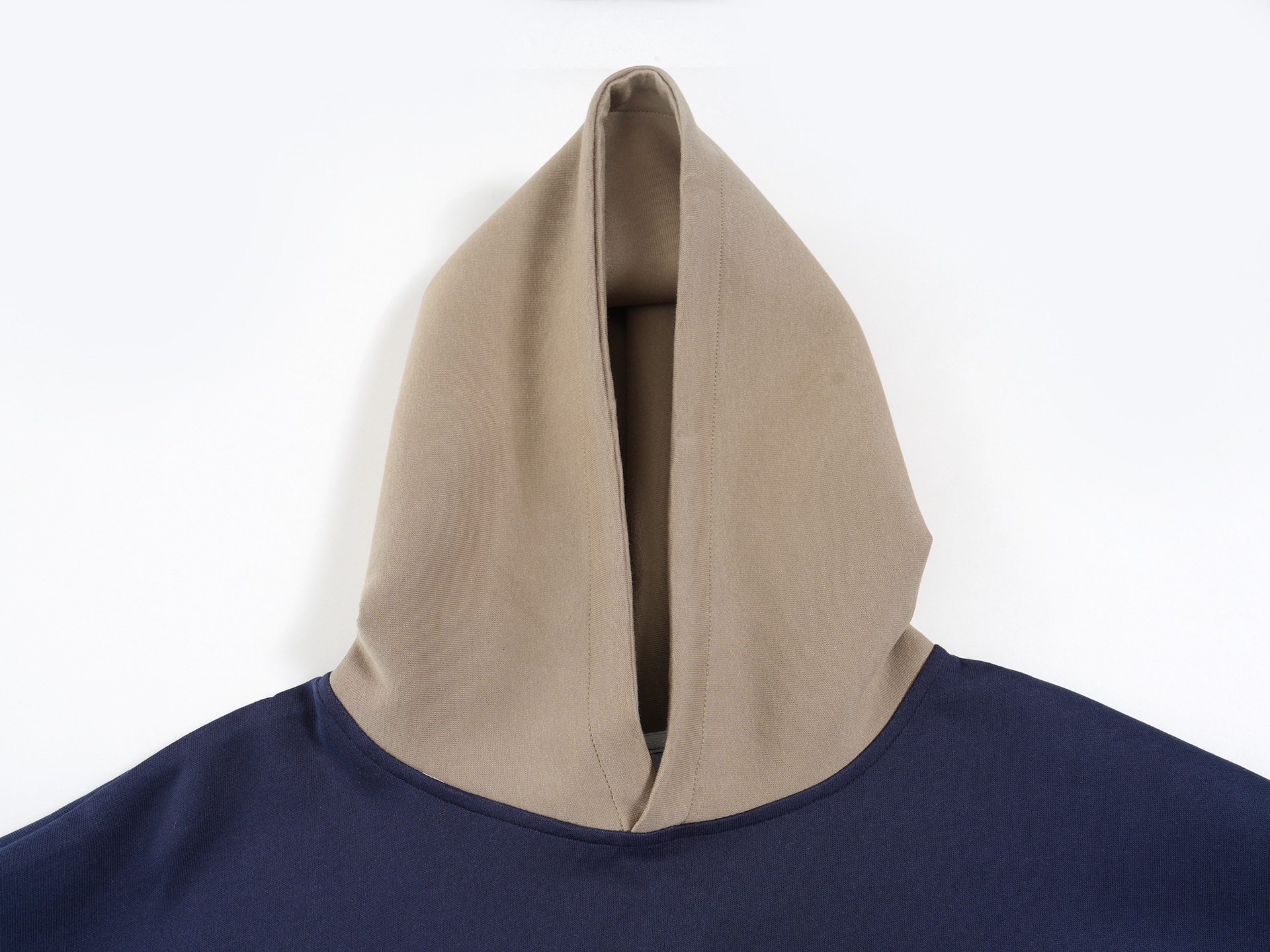Loose Fit Cotton Contrast Hoodie