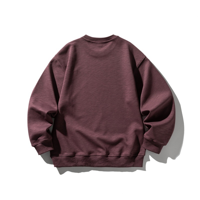 Gender Neutral Oversized Crewneck Alphabet Stitched Sweatshirt