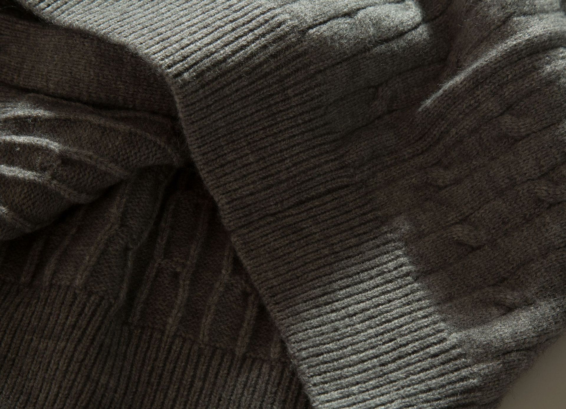 Jacquard Acrylic Loose Fit Long Sleeve Cardigan
