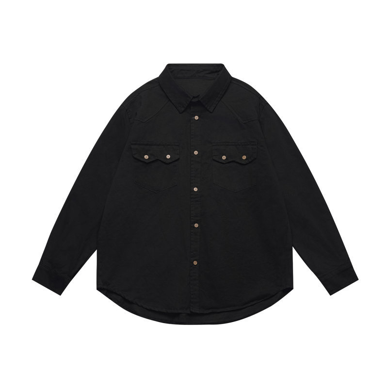 Relaxed Fit Utility Cotton Blend Shirt