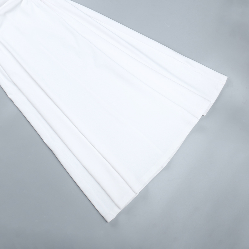 One-Shoulder Sleeveless Polyester Midi Dress