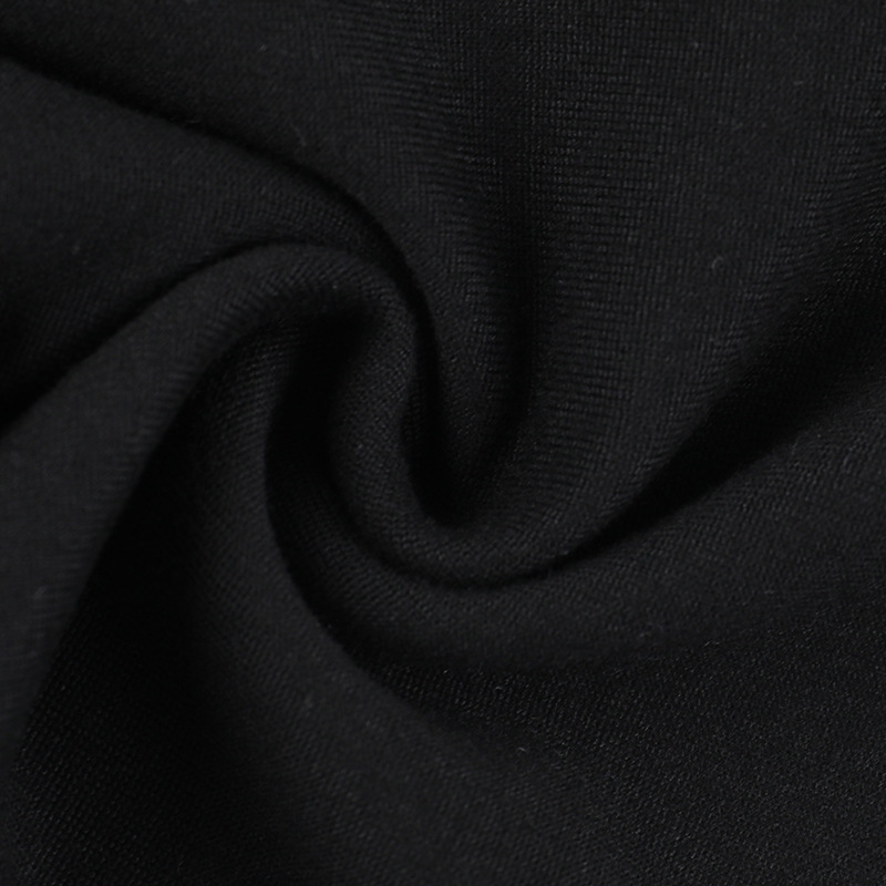 Slant Neck Long Sleeve Stretch Top