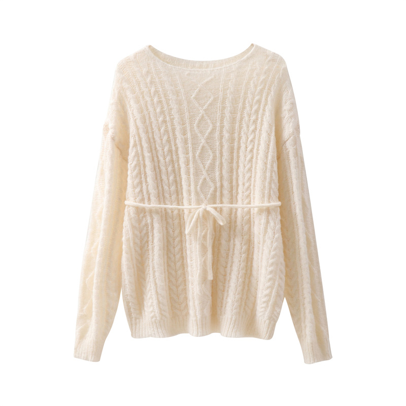 Slouchy Drawstring Wool Blend Dress