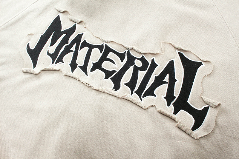 American Retro Cotton Loose Fit Letter Hoodie