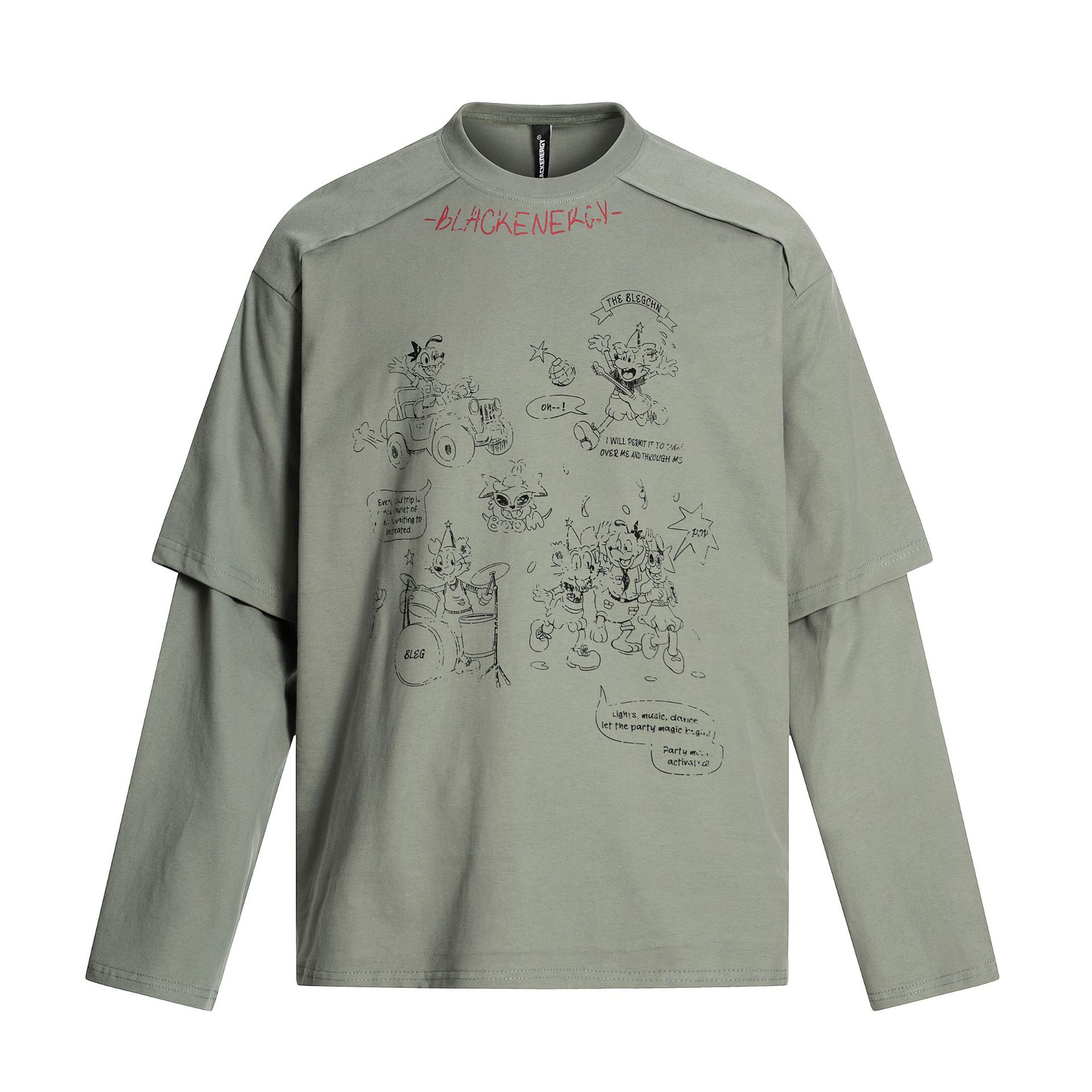 American Retro Cartoon Loose Fit Streetwear T-Shirts