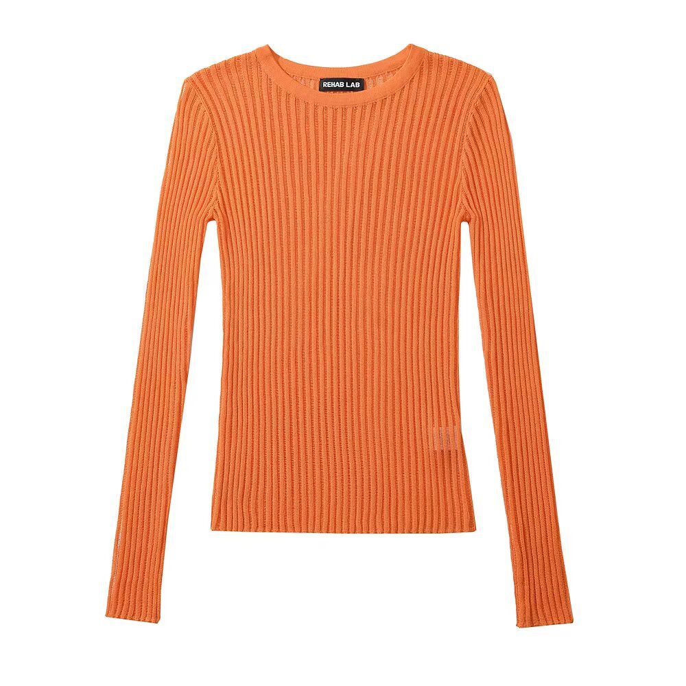 Ladies Solid Sheer Mesh Full Sleeve Pullover