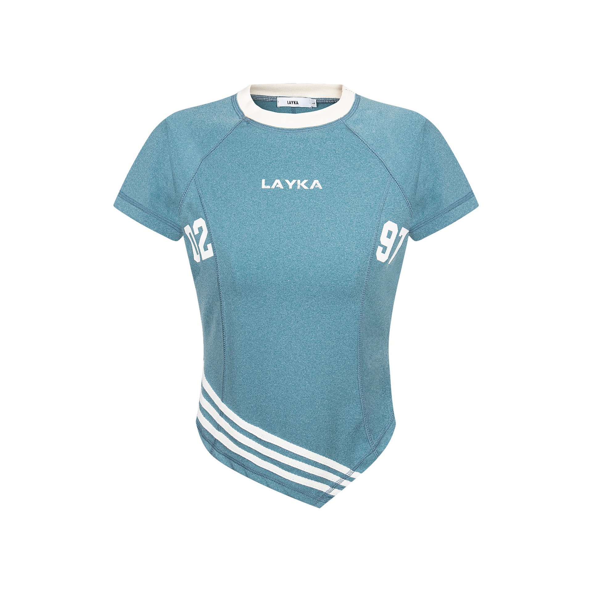 Irregular short sleeved T-shirt