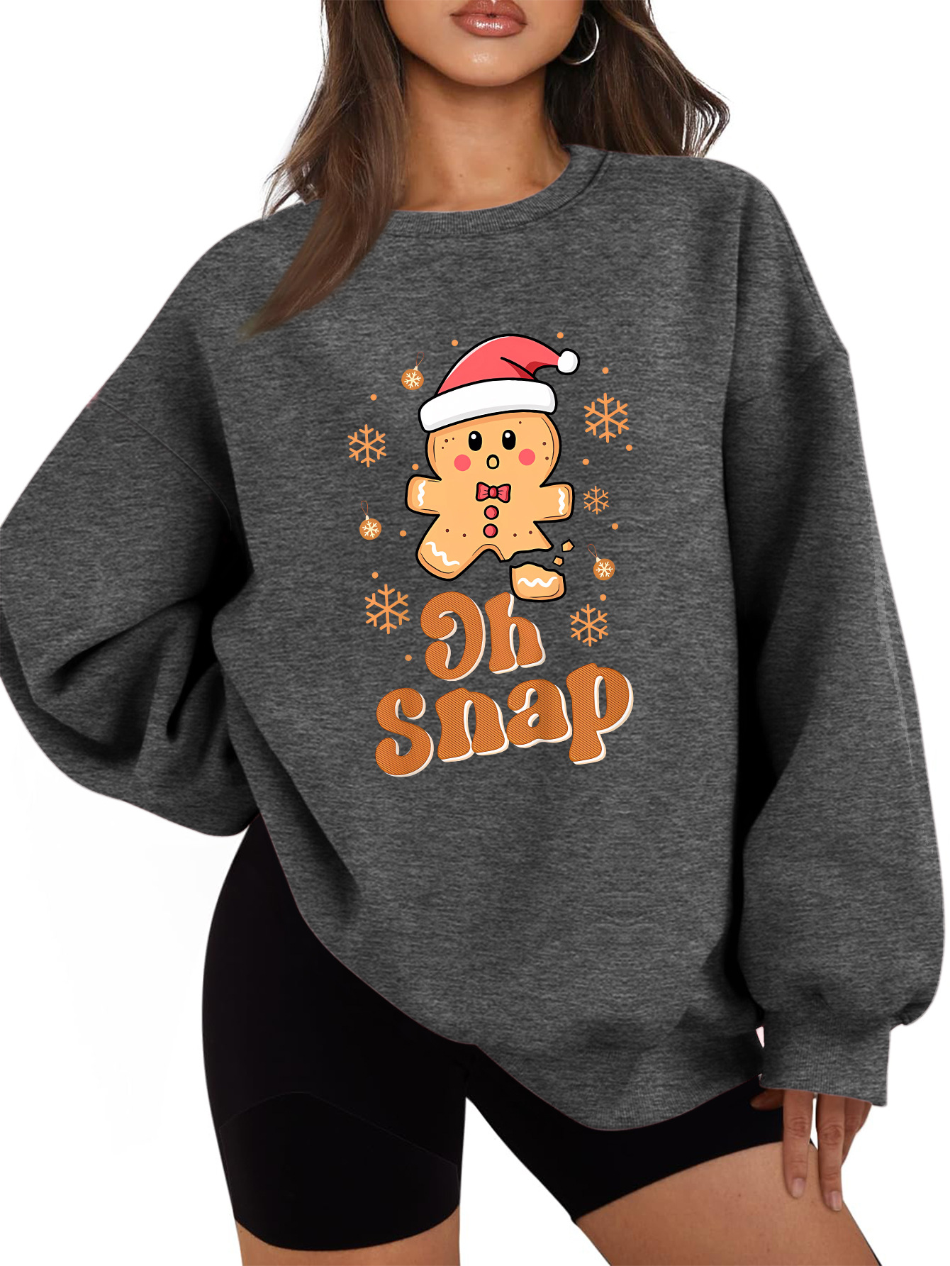 Women's Urban Oversized Cotton Solid Sweatshirt