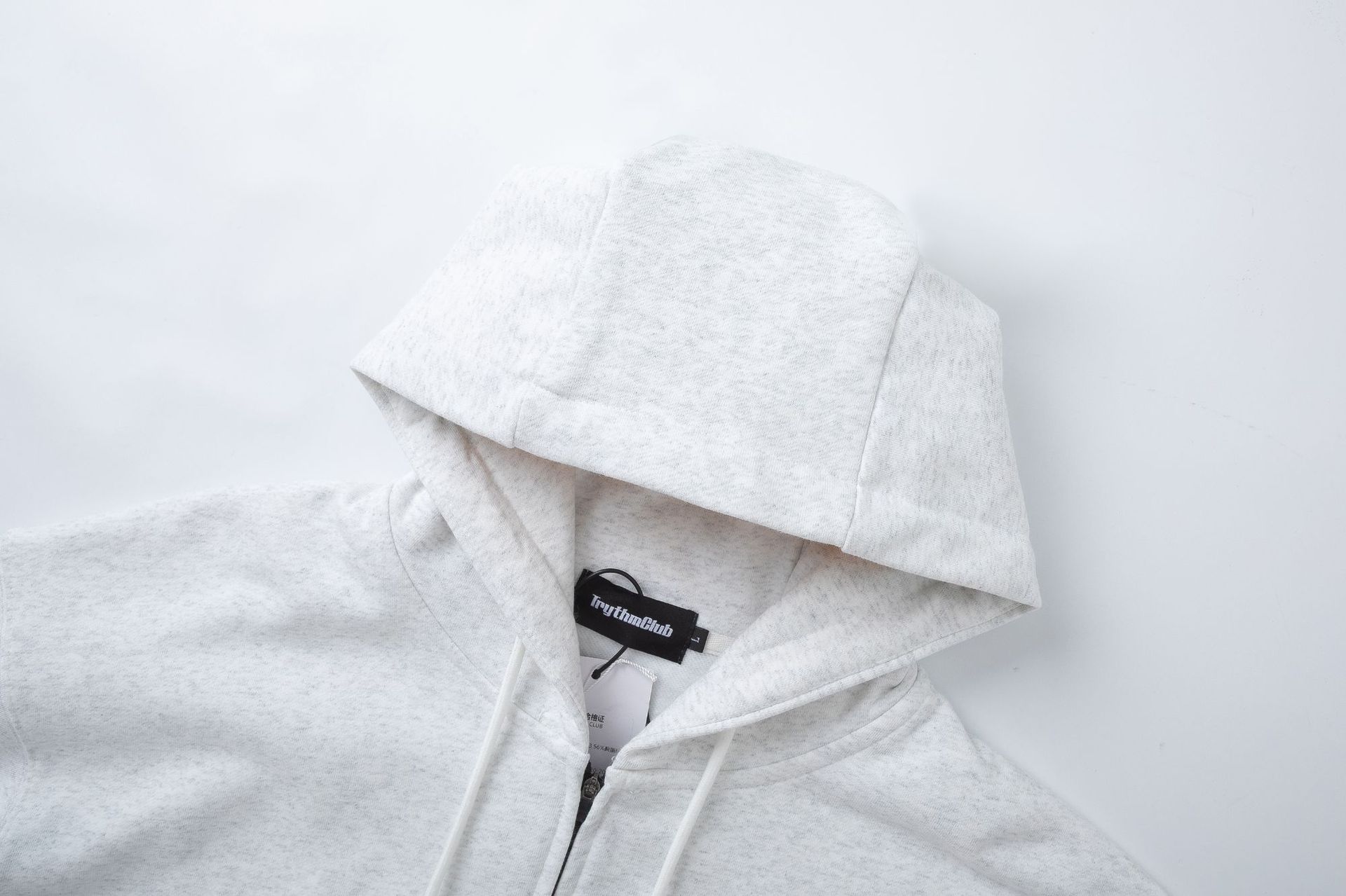 Streetwear Heavy Oversized Plain Cotton Zip Hood Sweatshirt