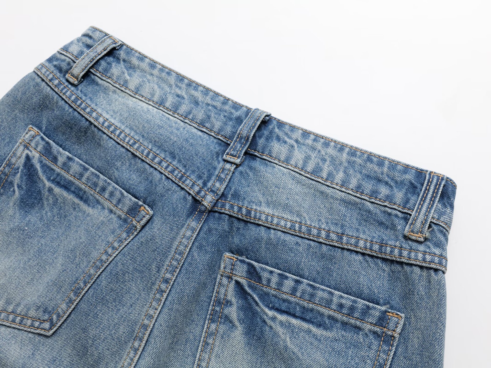Sexy high waisted straight leg loose wide leg jeans