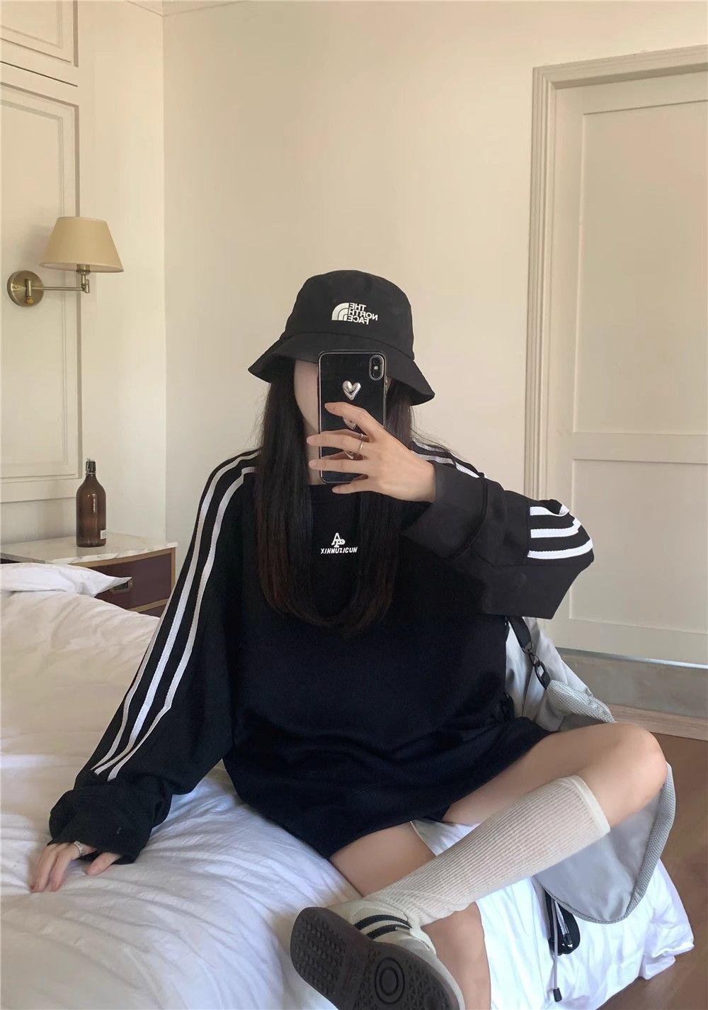 Oversized Japanese Korean Hip-Length Crew Sweater