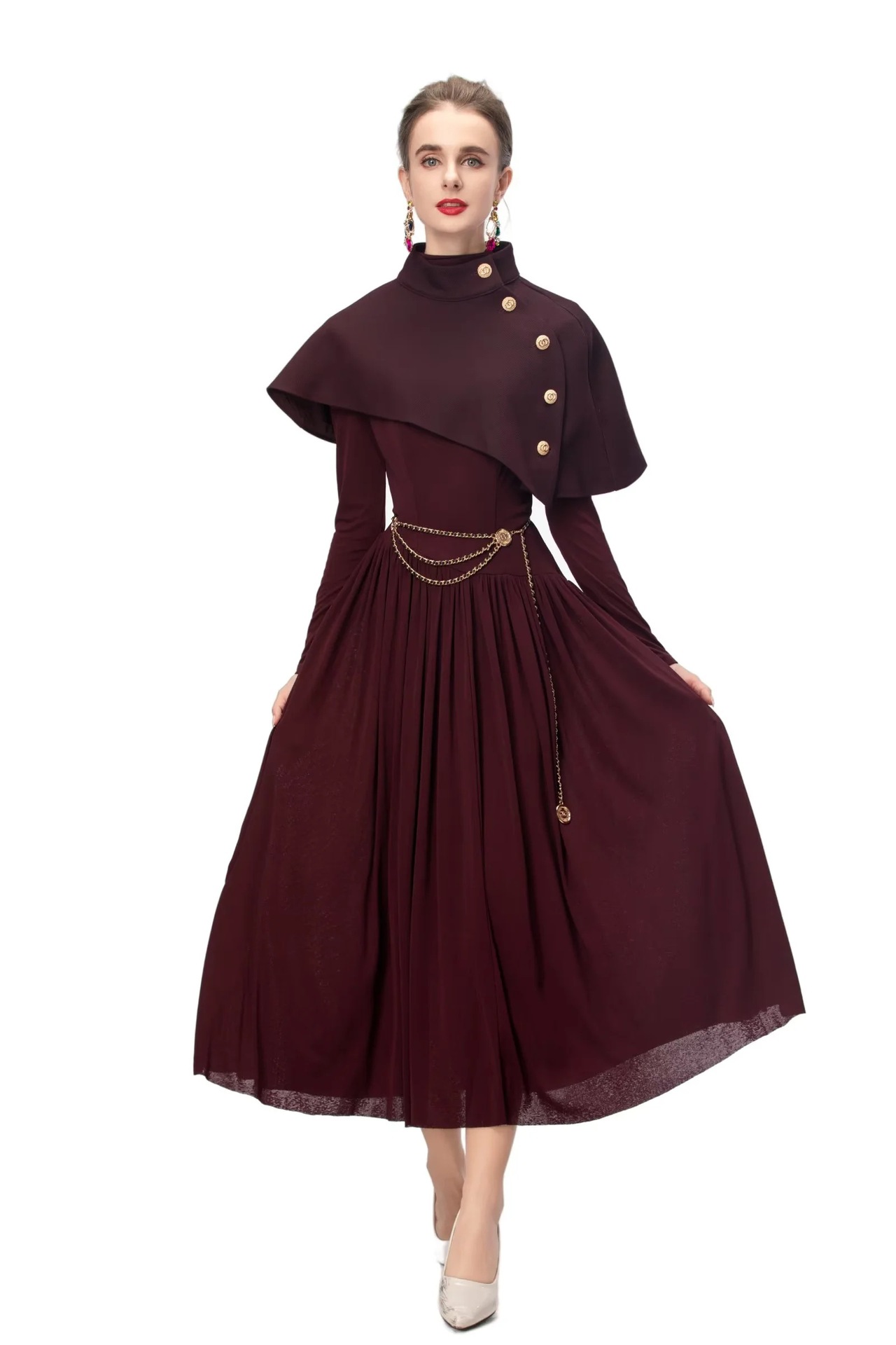 High-Rise Solid Chenille Commute Maxi Skirt