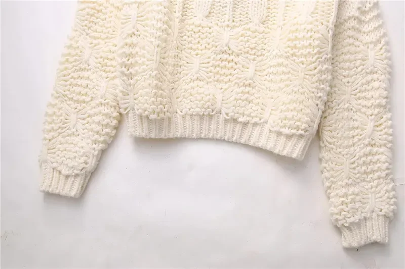 Polyester Ladies Crew Mini Sweater Fall