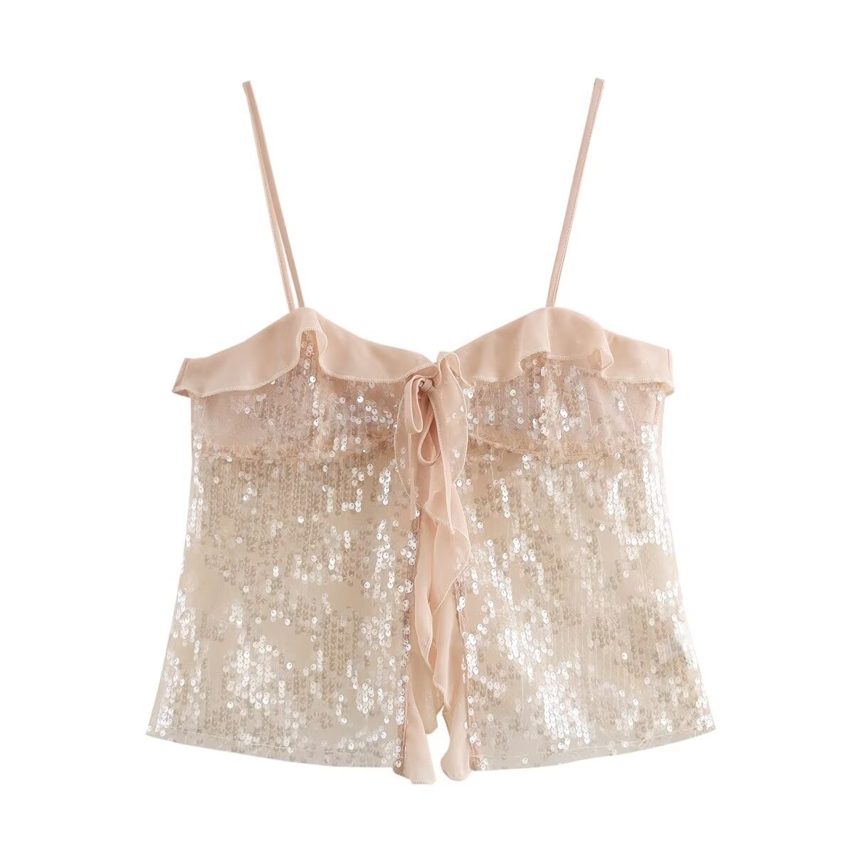 Modern Solid Sparkly Cami