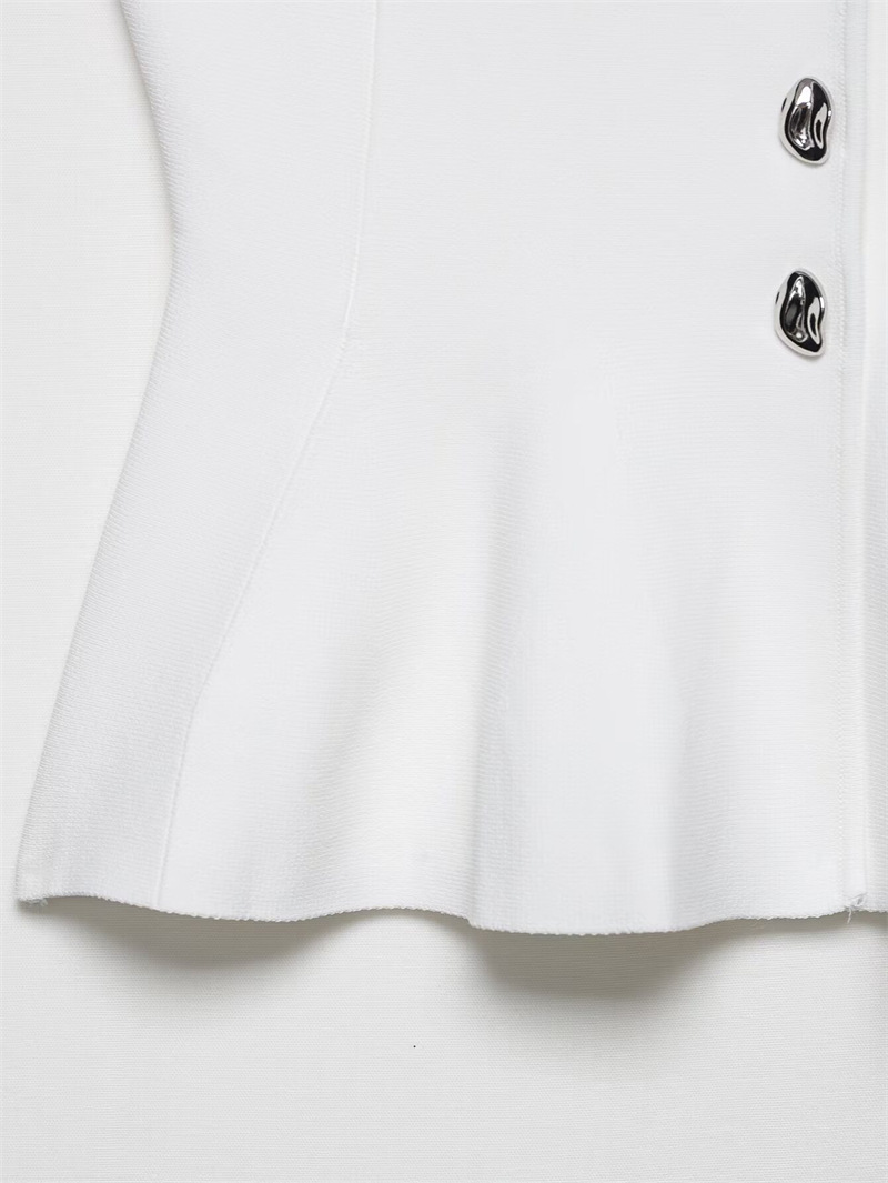 European Ladies' Sleeveless Crew Collar Plain Knitwear