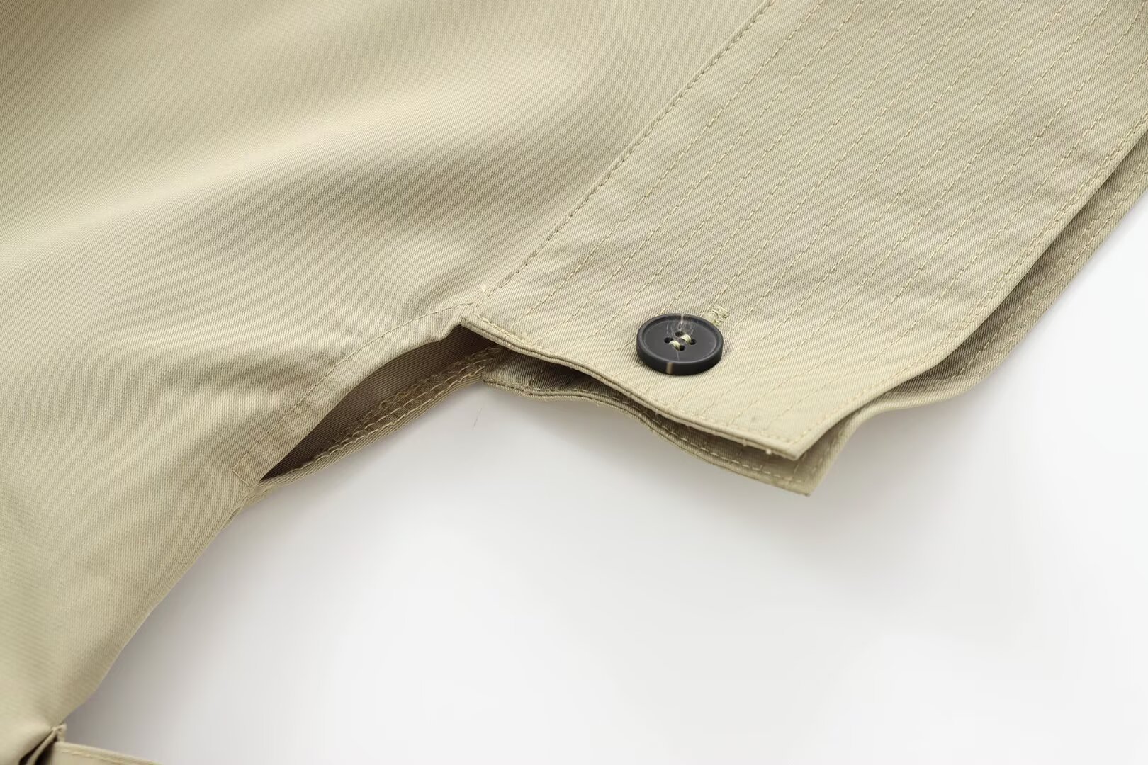 Elegant and Simple Shirt Dress with Waistband for Women
