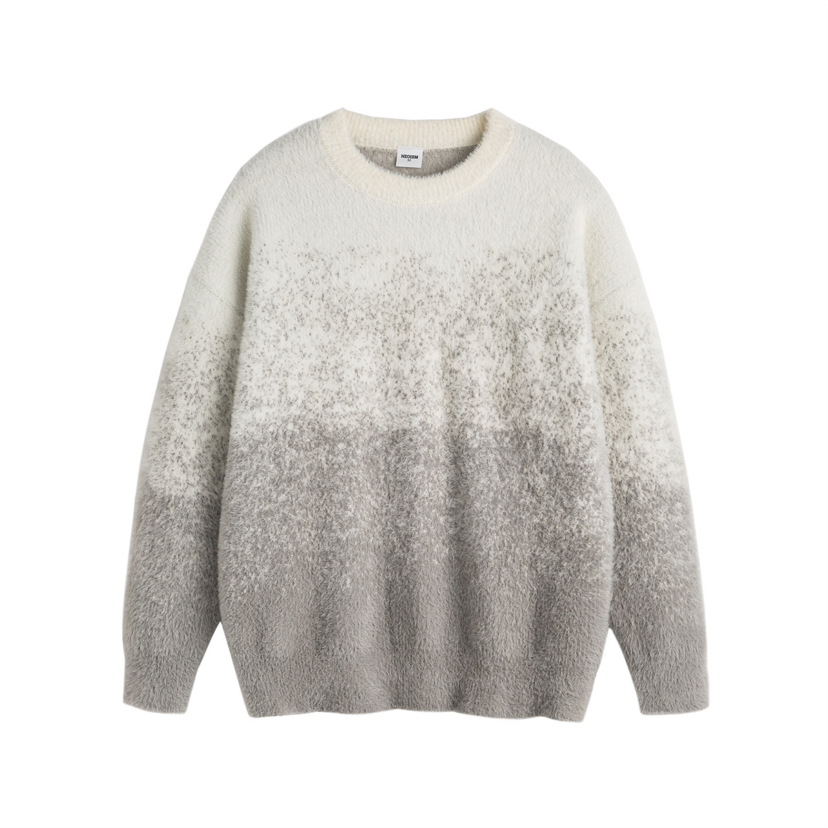 Unisex Japanese Workwear Colorblock Oversized Sweater