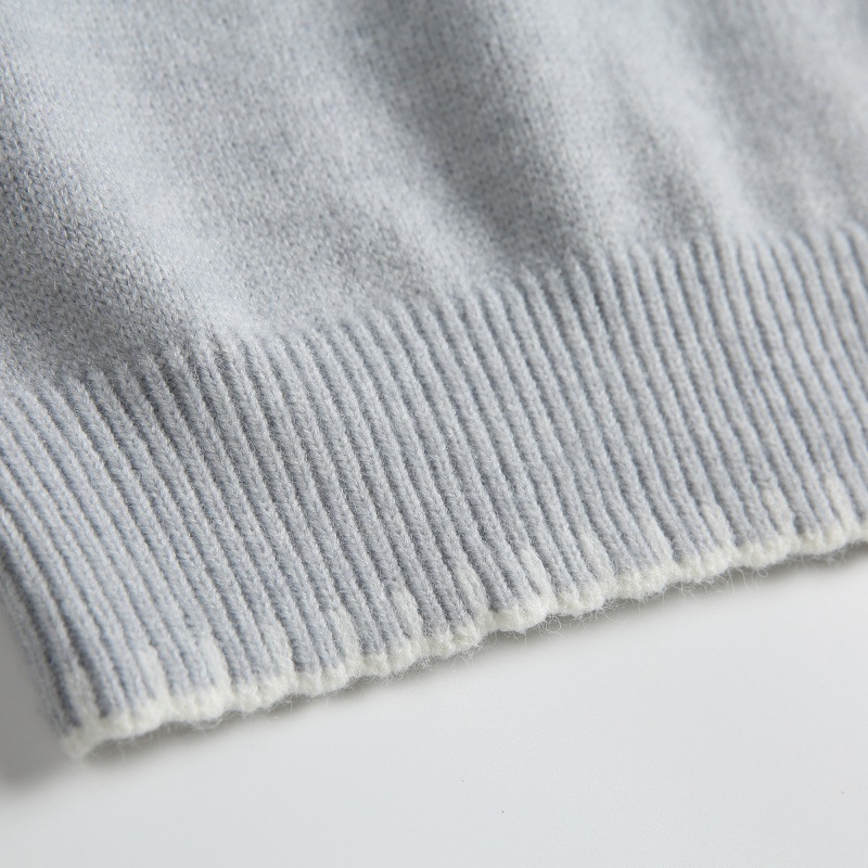 Japanese Workwear Oversized Color Block Stitched Hood Sweater