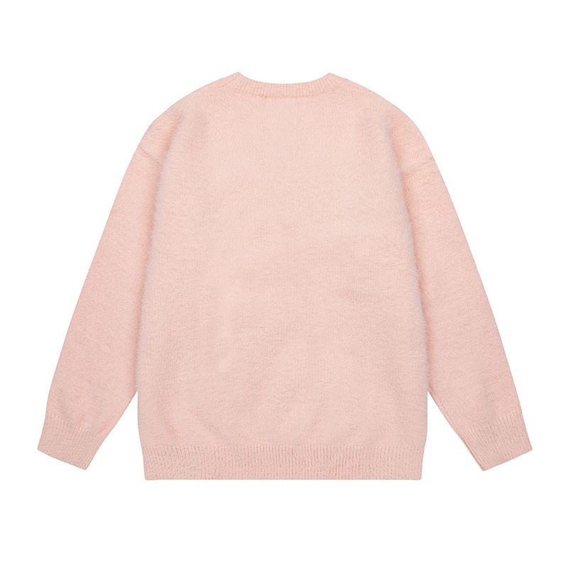 Japanese Workwear Wing Motif Crew Collar Sweater