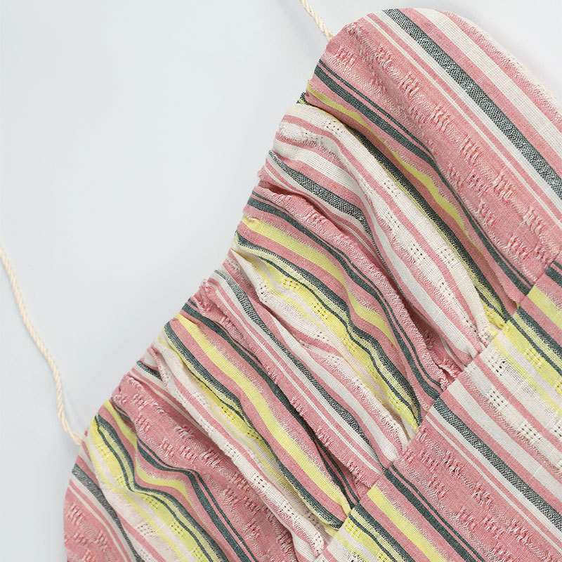 Bandeau Colorblock A-Line Maxi Dress