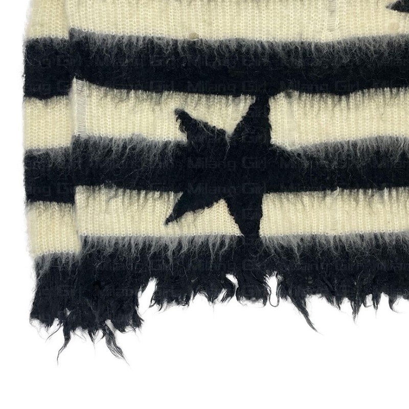 Oversized Viscose Space Print Sweater
