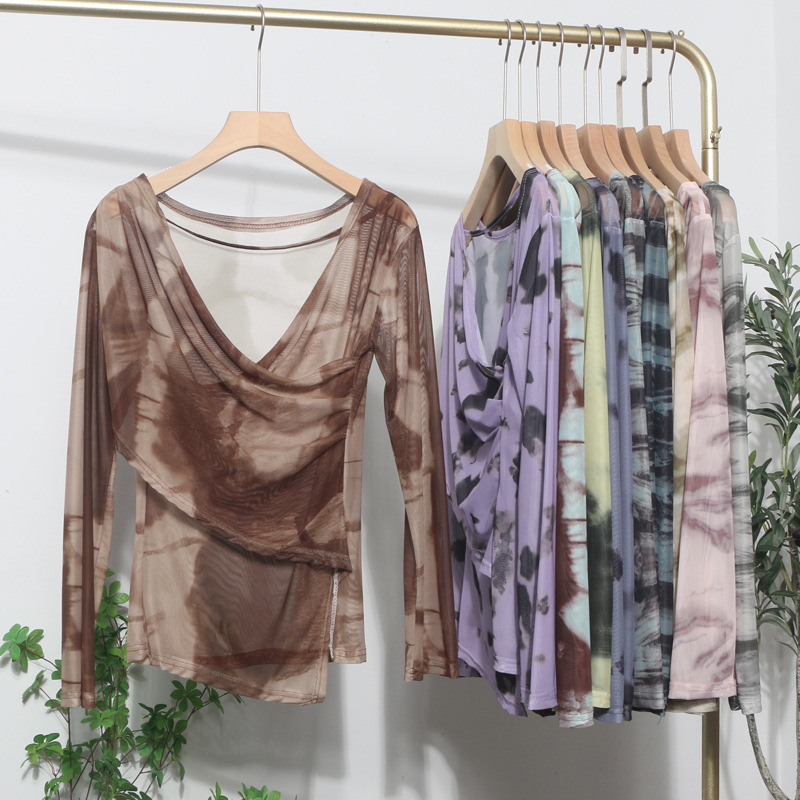 Desire Asymmetrical Long Single Sleeve Blouse