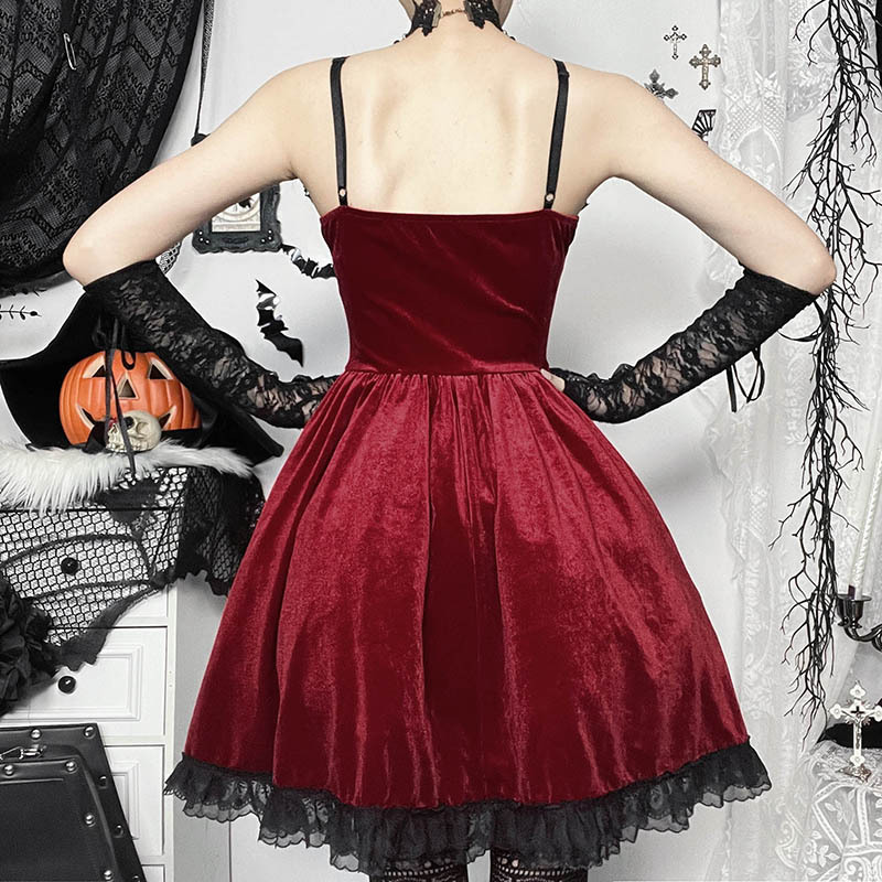 Dark Solid Private Lady Sleeveless Dress