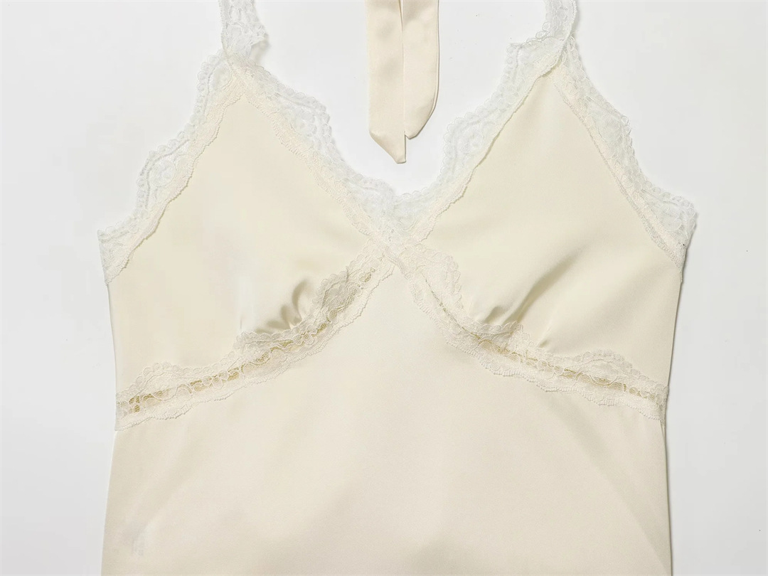 Streetwear Open Back Frill Wrap Cami