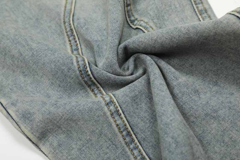 Streetwear Hip-Hop Deconstructed Patchwork Knife-Edge Jeans Unisex Loose Distressed Washed Vintage Wide-Leg Pants