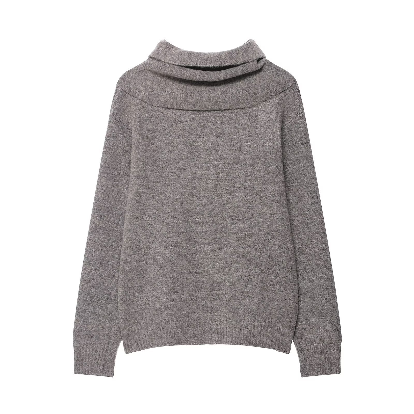 Stole Trim Knit Jacket