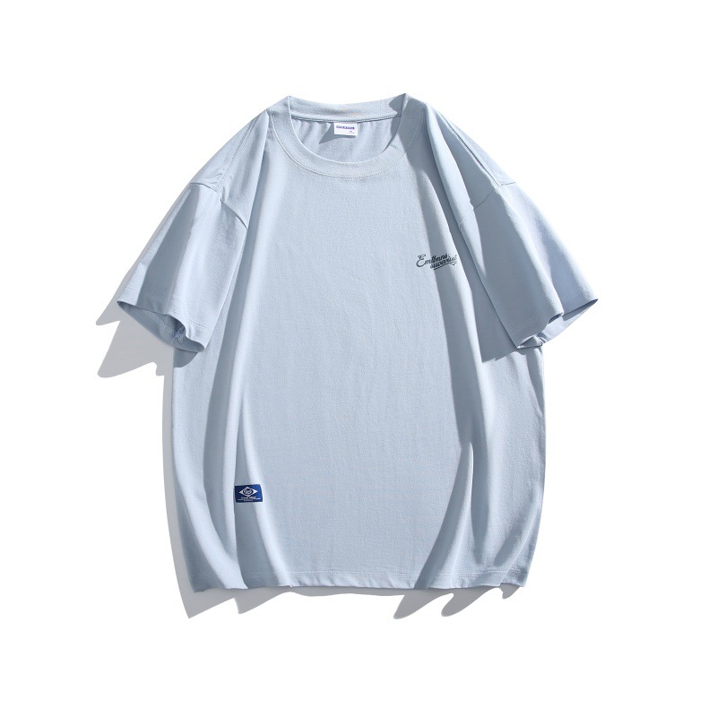 Coconut print loose round neck short sleeved shirt