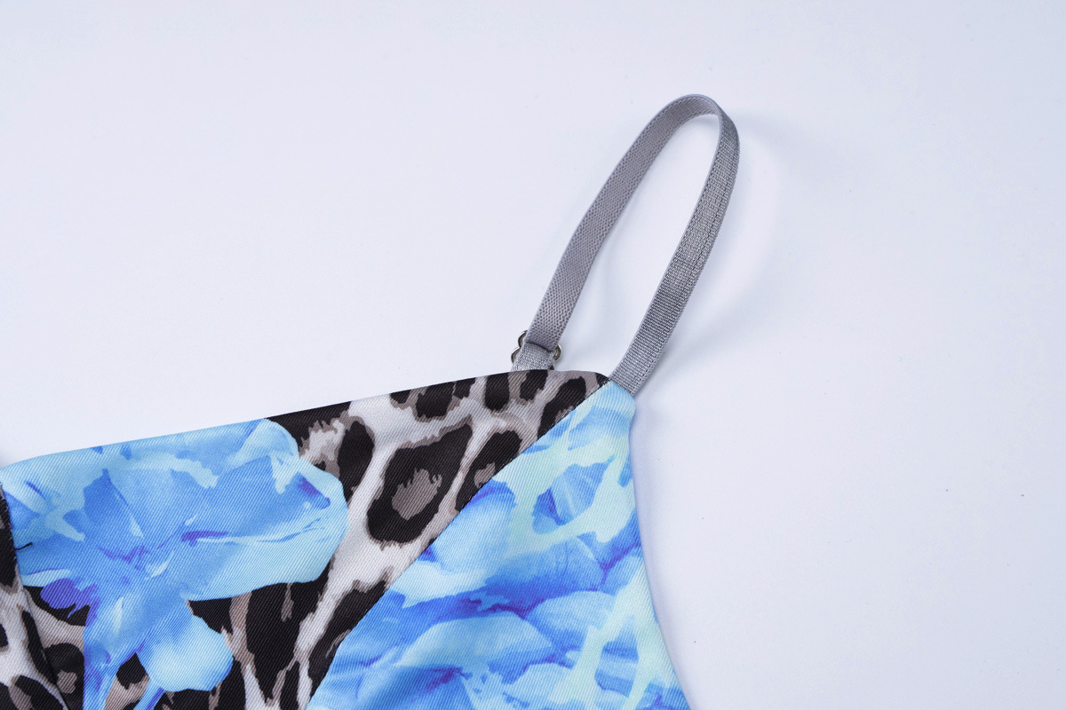 Women's Long Dress Street Style Temperament Fitted Printed Design Strapless Dress