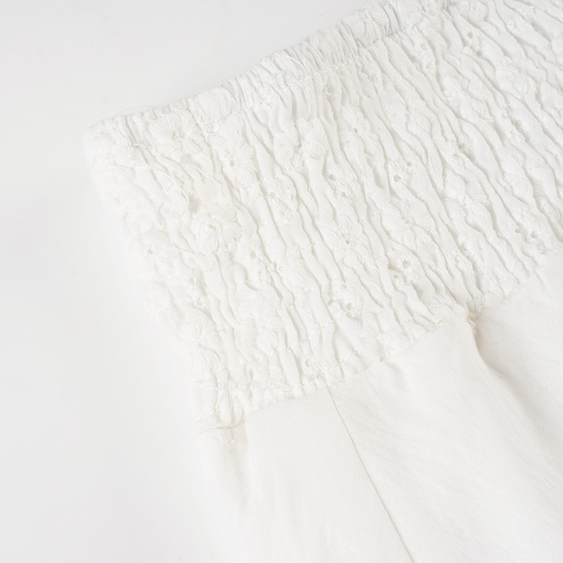 Asymmetrical Scalloped Edge High-Rise Swing Skirt