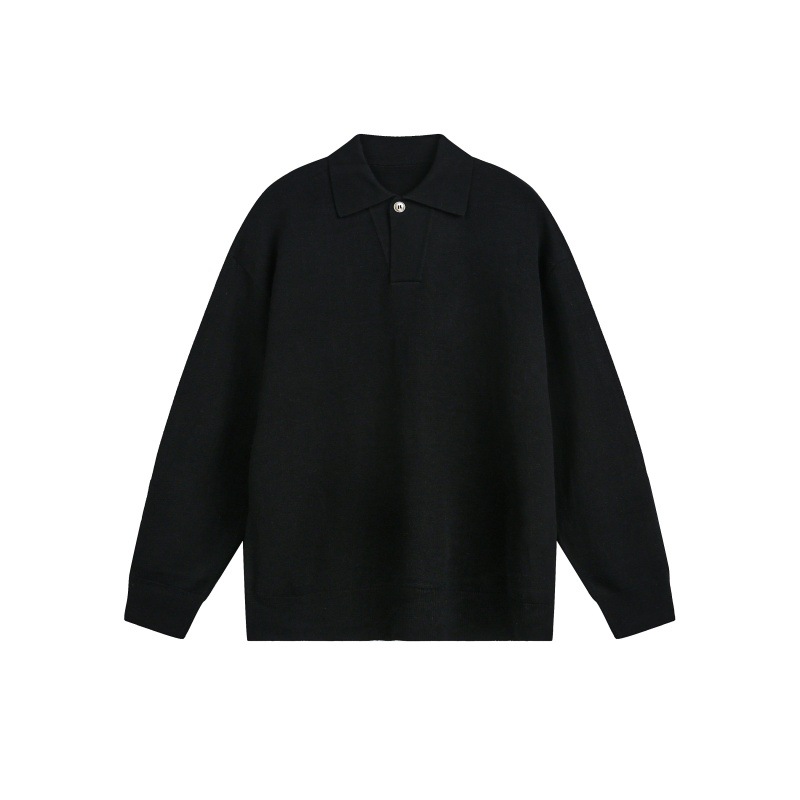 Oversized Japanese Workwear Twist Long Sleeve Sweater