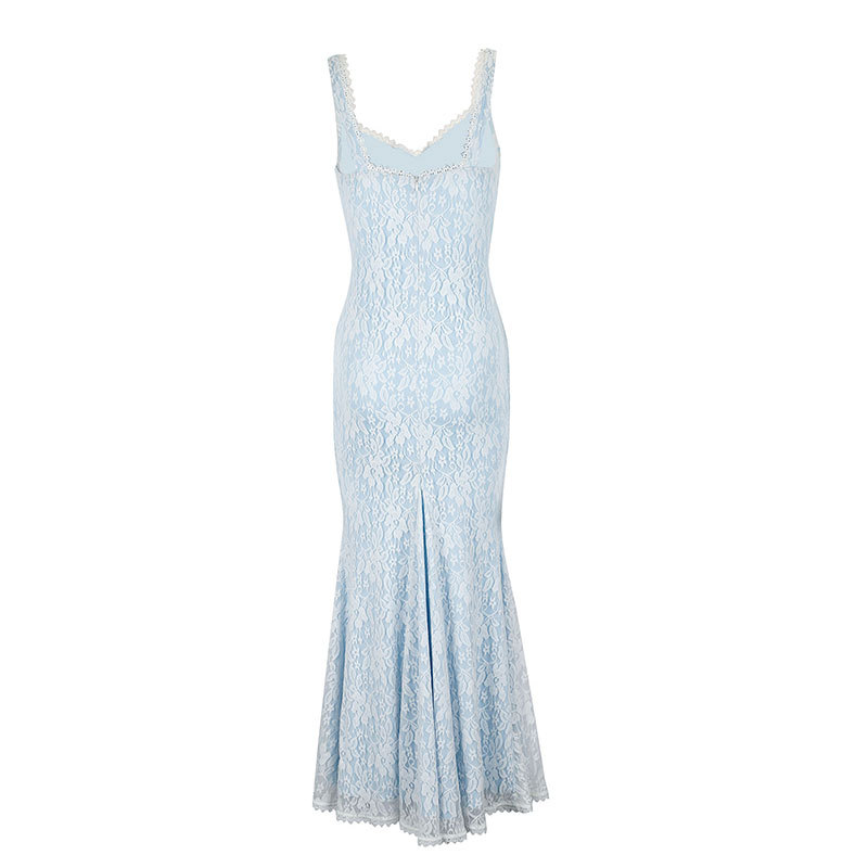 V-Neck Sleeveless Cutout Patterned Dress
