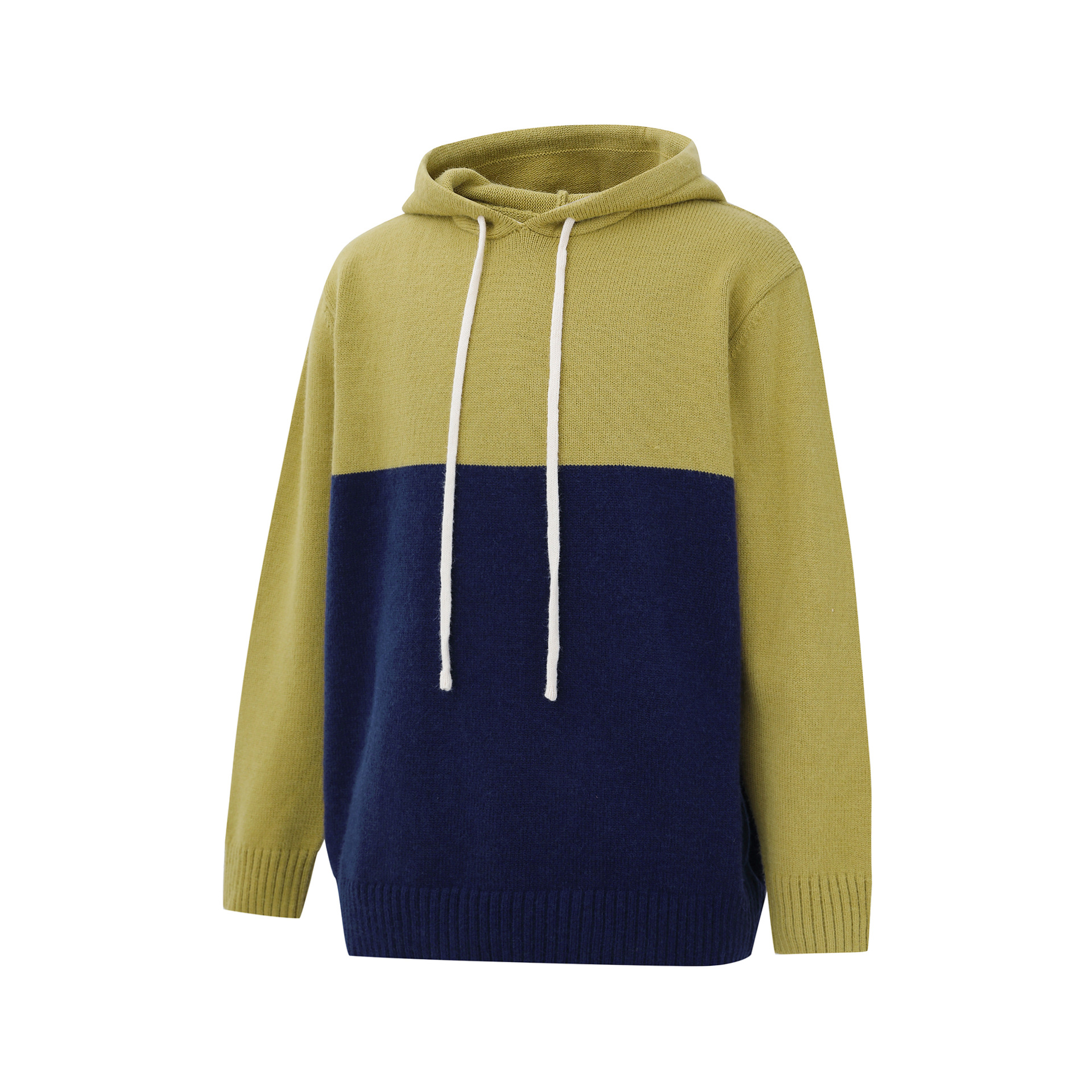 Breathable Contrast Panel Oversized Hood Sweater