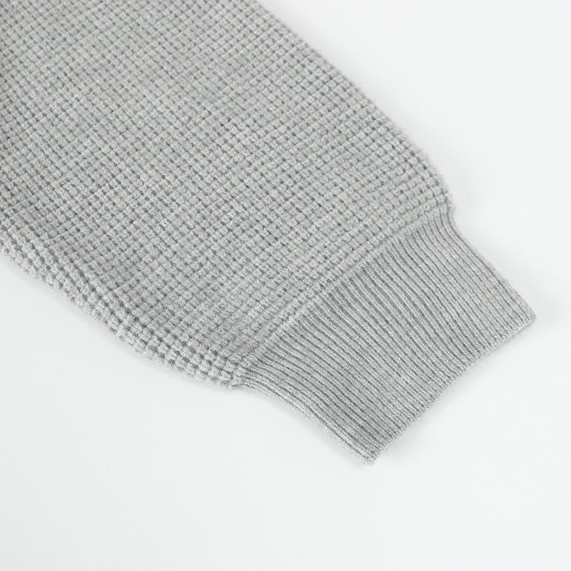 Relaxed Plain Ribbed Hood Wrap Cardigan