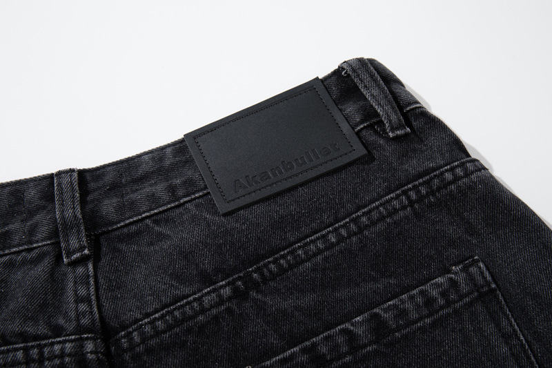 Street Style Retro Deconstructed Patchwork Designer Jeans, High-Quality Unique Design Knife-Style Pants