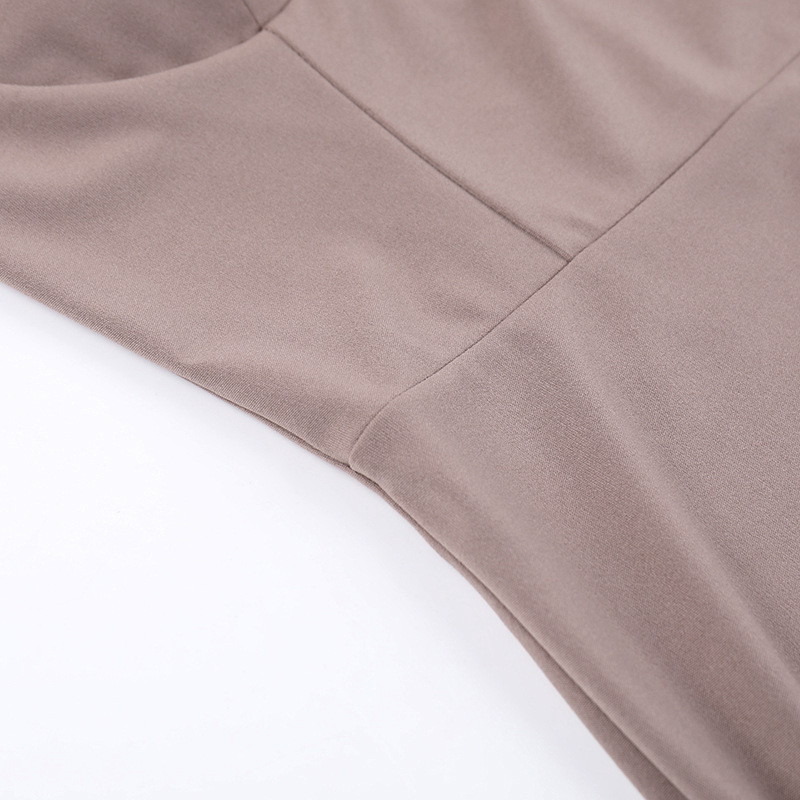 Collarless Bodycon Evening Dress