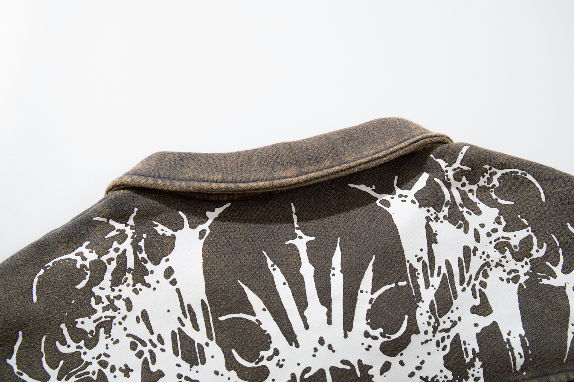 Polyester Gents Retro Skull Loose Hoodie