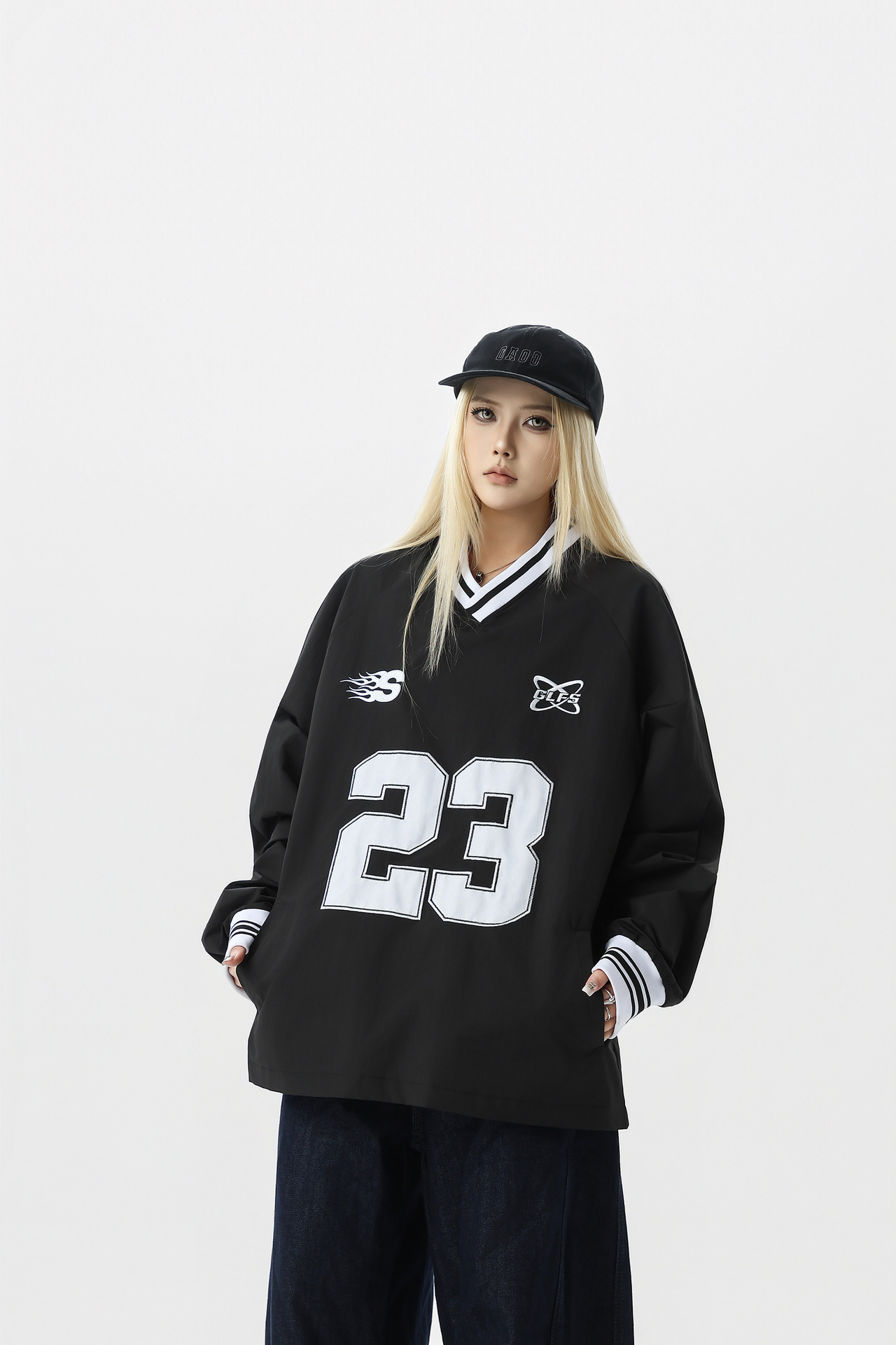 Vintage Athletic Loose Fit Sweatshirt