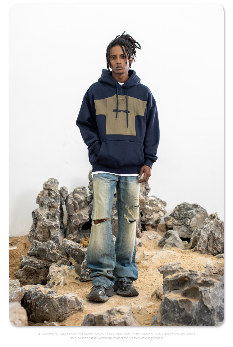 Printed Cotton Oversized Hoodie
