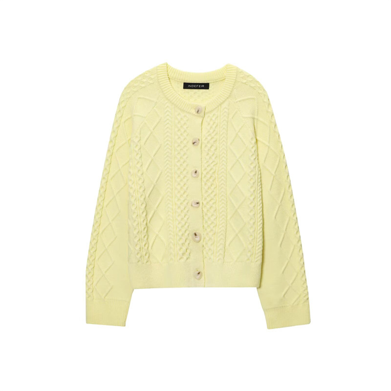 Ladies Oversized Plain Crew Knit Sweater