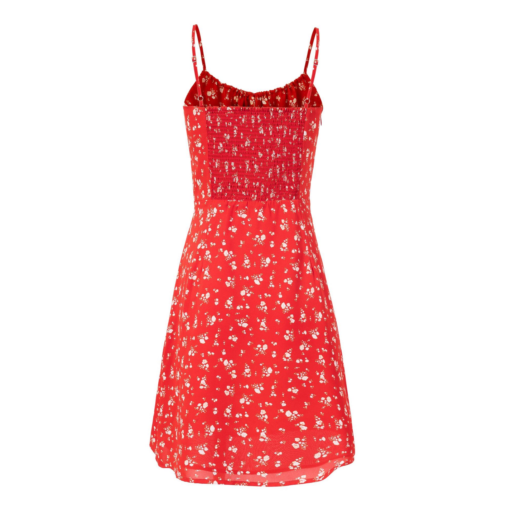 Floral Print Strapless Mini Dress