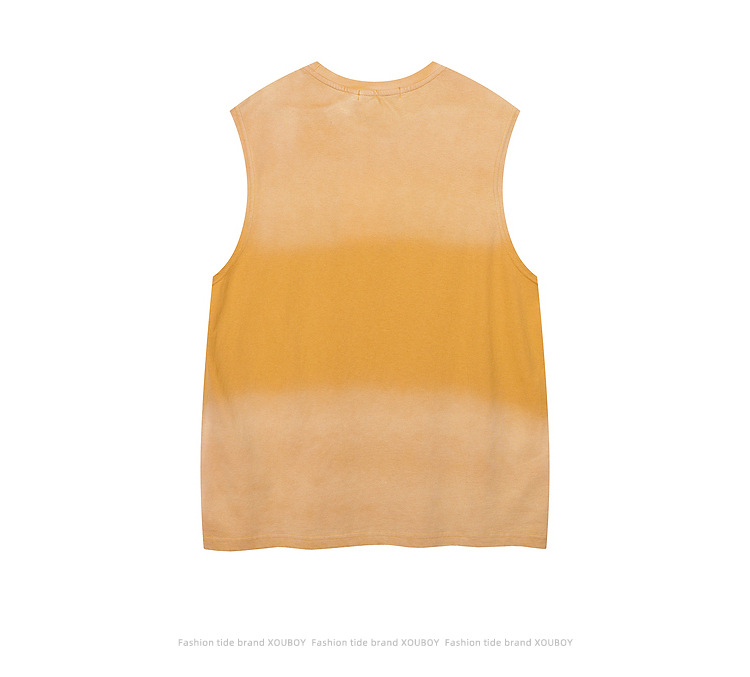 Loose Oversize Crew Neck Couple Sports T-Shirt Sleeveless