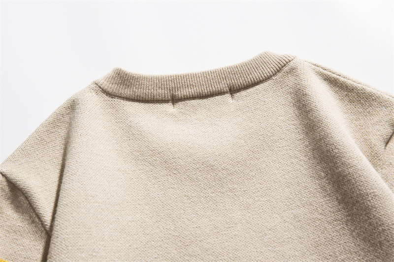 Japanese Workwear Oversized Color Block Long Sleeve Sweater