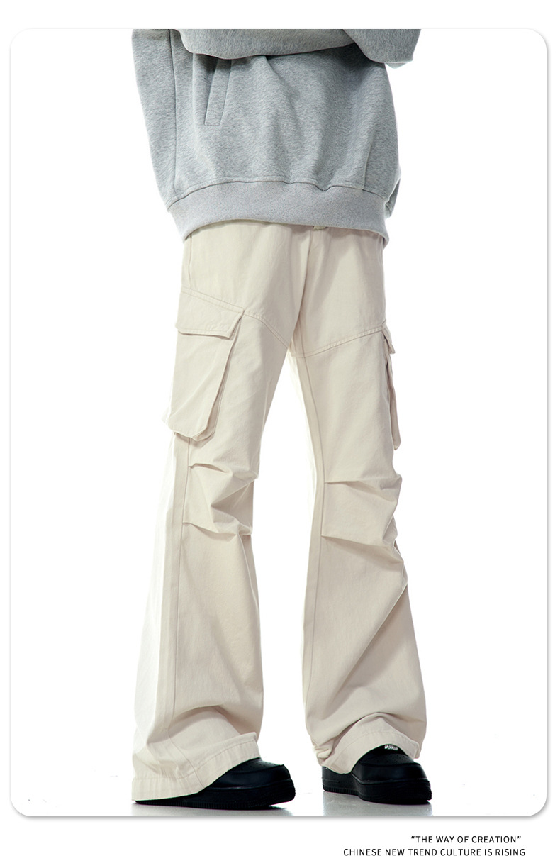 Work Pants for Men and Women Loose Straight Leg Casual Long Trousers